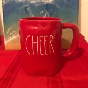 NWT Rae Dunn Red CHEER mug